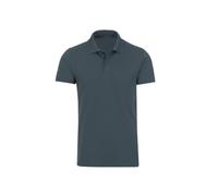 Poloshirt TRIGEMA "TRIGEMA Slim Fit aus DELUXE-Piqué" Gr. L, grau (anthrazit) Herren Shirts Kurzarm (13252200-L)