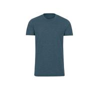 T-Shirt TRIGEMA "TRIGEMA Slim Fit T-Shirt aus DELUXE Baumwolle", Herren, Gr. XL, blau (jeans, melange), 100% Baumwolle, Basic, Shirts T-Shirt (53767363-XL) jeans, melange