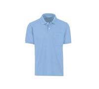 Poloshirt TRIGEMA "TRIGEMA Polohemd mit Brusttasche", Herren, Gr. 4XL, blau (horizont), Piqué, 100% Baumwolle, Basic, normal, ohne Ausschnitt, Shirts (55432930-4XL) horizont