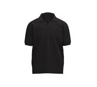 Poloshirt TRIGEMA "TRIGEMA Poloshirt DELUXE ohne Knopfleiste", Herren, Gr. 3XL, schwarz, Single Jersey, 100% Baumwolle, Basic, ohne Ausschnitt, Shirts (62128521-XXXL) schwarz