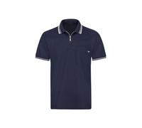 Poloshirt TRIGEMA "TRIGEMA mit Reißverschluss" Gr. L, blau (navy) Herren Shirts (190110-L) navy