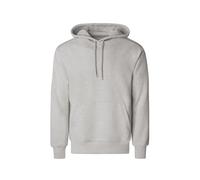 Kapuzensweatshirt TRIGEMA "TRIGEMA Hoodie aus Sweatqualität", Damen, Gr. L, grau (grau, melange), 70% Baumwolle, 30% Polyester, lang, Rundhals, Sweatshirts (53844952-L) grau, melange