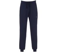 Sweathose TRIGEMA "TRIGEMA Jogginghose aus Biobaumwolle", Herren, Gr. XXL, US-Größen, blau (navy), 75% Baumwolle (Biobaumwolle kbA), 25% Baumwolle (recycelt), Basic, Hosen Sweathose (60830432-XXL) nav