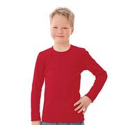 Trigema Jungen 302501 Langarmshirt, Rot (Kirsch 036), 92