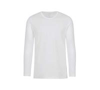 Trigema Jungen Langarmshirt 302501, Gr. 140, Weiß (Weiss 001)