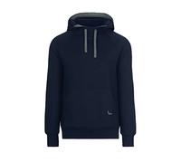Kapuzensweatshirt TRIGEMA "TRIGEMA Kapuzensweatshirt aus Biobaumwolle", Herren, Gr. S, blau (navy), 75% Baumwolle (Biobaumwolle kbA), 25% Baumwolle (recycelt), Sweatshirts (55637267-S) navy