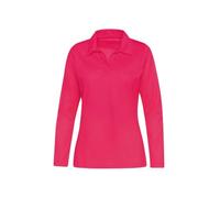 TRIGEMA Langarm Poloshirt ohne Knopfleiste