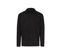 TRIGEMA Langarm Poloshirt ohne Knopfleiste in Waffeloptik