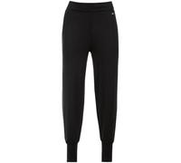 Haremshose TRIGEMA "TRIGEMA Lange Wellnesshose", Damen, Gr. L, Normalgrößen, schwarz, Single Jersey, 94% Viskose, 6% Elastan, Hosen Haremshose (094813-L) schwarz