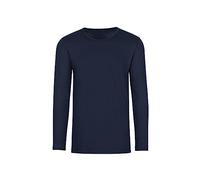 Trigema Mädchen Langarmshirt 202501, Blau (navy 046), 128