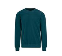 Sweatshirt TRIGEMA "TRIGEMA Nicki-Shirt", Herren, Gr. M, blau (saphir), 80% Baumwolle, 20% Polyester, Sweatshirts (59733533-M) saphir