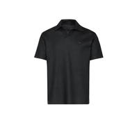 Poloshirt TRIGEMA "TRIGEMA Oversized Poloshirt ohne Knopfleiste in Waffeloptik", Damen, Gr. XXL, schwarz, 100% Baumwolle, Basic, Shirts (94741112-XXL) schwarz
