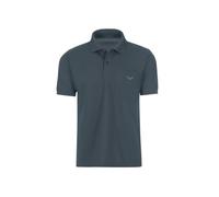 Poloshirt TRIGEMA "TRIGEMA Polohemd mit Brusttasche", Herren, Gr. 5XL, grau (anthrazit), 100% Baumwolle, Basic, Kurzarm, Shirts (36094443-5XL) anthrazit