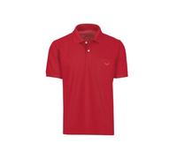 Poloshirt TRIGEMA "TRIGEMA Polohemd mit Brusttasche", Herren, Gr. XL, braun (kirsch), 100% Baumwolle, Basic, Shirts (24796633-XL) kirsch