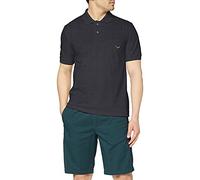 Poloshirt TRIGEMA "TRIGEMA Polohemd mit Brusttasche", Herren, Gr. XXL, grau (anthrazit, melange), 100% Baumwolle, Basic, Kurzarm, Shirts (84340502-XXL) anthrazit, melange