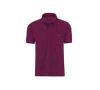 Poloshirt TRIGEMA "TRIGEMA Polohemd mit Brusttasche", Herren, Gr. L, rot (sangria), 100% Baumwolle, Basic, Shirts (94245743-L) sangria