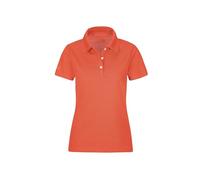 Poloshirt TRIGEMA "TRIGEMA Poloshirt", Damen, Gr. XXL, orange (peach), 100% Baumwolle, Basic, Halbarm, Shirts (77357864-XXL) peach