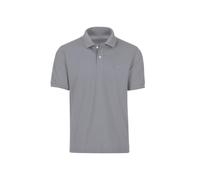 Poloshirt TRIGEMA "TRIGEMA Poloshirt DELUXE Piqué", Herren, Gr. M, grau (cool, grau), Piqué, 100% Baumwolle, Basic, lang, ohne Ausschnitt, Shirts (79991757-M) cool, grau