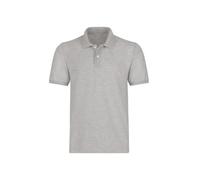 Poloshirt TRIGEMA "TRIGEMA Poloshirt DELUXE Piqué", Damen, Gr. M, grau (grau, melange), Piqué, 100% Baumwolle, Basic, lang, ohne Ausschnitt, Shirts (93210817-M) grau, melange