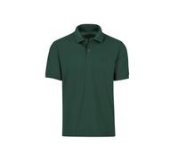 Poloshirt TRIGEMA "TRIGEMA Poloshirt DELUXE Piqué", Damen, Gr. M, grün (tanne), Piqué, 100% Baumwolle, Basic, lang, ohne Ausschnitt, Shirts (83234116-M) tanne