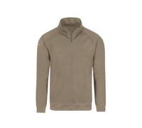 Trainingsjacke TRIGEMA "TRIGEMA Raglanjacke", Herren, Gr. M, taupe, Single Jersey, 100% Baumwolle, lang, Jacken Trainingsjacke (58692061-M) taupe
