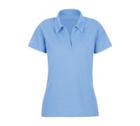 TRIGEMA Regular Fit Damen Poloshirt blau, Einfarbig