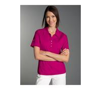 TRIGEMA Regular Fit Damen Poloshirt magenta, Einfarbig
