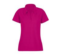TRIGEMA Regular Fit Damen Poloshirt magenta, Einfarbig