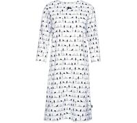 TRIGEMA Regular Fit Nachthemd weiss, Bedruckt