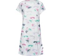 TRIGEMA Regular Fit Nachthemd weiss, Bedruckt