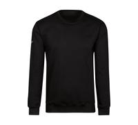 TRIGEMA Regular Fit Sweatshirt Rundhalsschwarz, Einfarbig