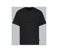TRIGEMA Regular Fit T-Shirt Rundhals schwarz, Einfarbig