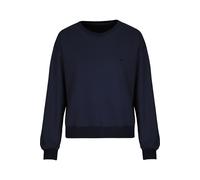 TRIGEMA Relaxed Fit Sweatshirt Rundhalsdunkelblau, Einfarbig