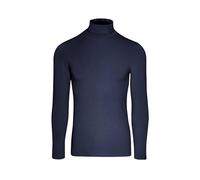 Rollkragenshirt TRIGEMA "TRIGEMA Rollkragen-Shirt aus elastischer Viskose", Herren, Gr. M, blau (navy), 94% Viskose, 6% Elasthan, Basic, Shirts (12856849-M) navy