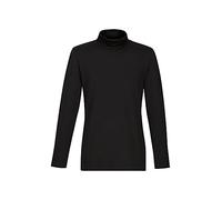 Rollkragenshirt TRIGEMA "TRIGEMA Rollkragenshirt", Herren, Gr. XL, schwarz, 95% Baumwolle, 5% Elastan, Basic, Shirts (406075-XL) schwarz
