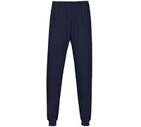 Schlafanzug TRIGEMA "TRIGEMA Schlafanzughose Bündchen" Gr. L, blau (navy) Herren Homewear-Sets (732059-L) navy