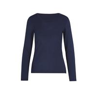 Longsleeve TRIGEMA "TRIGEMA Shirt aus Viskose Langarm" Gr. M, blau (navy) Damen Shirts (98242152-M) navy