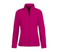 TRIGEMA Slim Fit Damen Fleecejacke magenta, Einfarbig