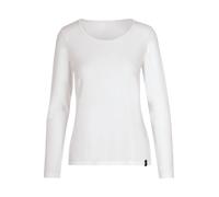 TRIGEMA Slim Fit Damen Longsleeve weiss, Einfarbig