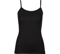 TRIGEMA Slim Fit Damen Tank-Top schwarz, Einfarbig