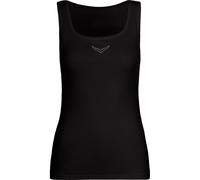 TRIGEMA Slim Fit Damen Tank-Top schwarz, Einfarbig