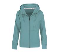 TRIGEMA Slim Fit Jacke seegras, Einfarbig