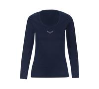 TRIGEMA Slim Fit Longsleeve dunkelblau, Einfarbig