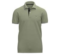 TRIGEMA Slim Fit Poloshirt Kurzarm grün