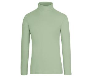 TRIGEMA Slim Fit Rollkragenshirt grün, Einfarbig
