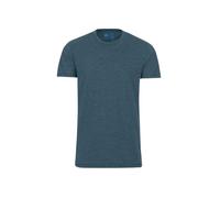 T-Shirt TRIGEMA "TRIGEMA Slim Fit T-Shirt aus DELUXE Baumwolle", Damen, Gr. L, blau (jeans, melange), Single Jersey, 100% Baumwolle, Basic, normal, Rundhals, Shirts T-Shirt (48433305-L) jeans, melange