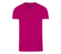 TRIGEMA Slim Fit T-Shirt Rundhals magenta, Einfarbig