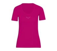 TRIGEMA Slim Fit T-Shirt Rundhals magenta, Einfarbig