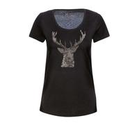 TRIGEMA Slim Fit T-Shirt Rundhals schwarz, Einfarbig