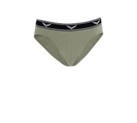 Slip TRIGEMA "TRIGEMA Sportslip im Doppelpack", Herren, Gr. 3XL, 2 Stk., salbei, 95% Baumwolle, 5% Elastan, Unterhosen Slip (56605215-XXXL) salbei